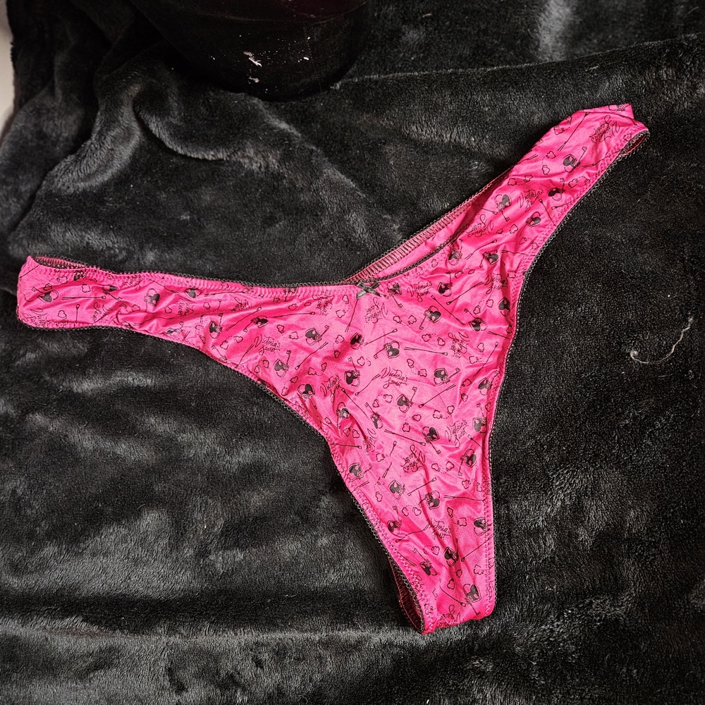 Victoria's Secret Fuchsia Lingerie with Playful Print